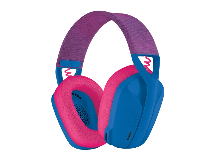02-g435-gaming-headset-gallery-1-blue 🎧 Logitech G435 Lightspeed: O Headset Gamer Mais Leve para Home Office e Jogos